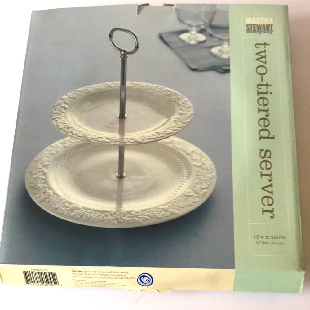 Martha Stewart Everyday Two-Tiered Server, great holiday serving piece!